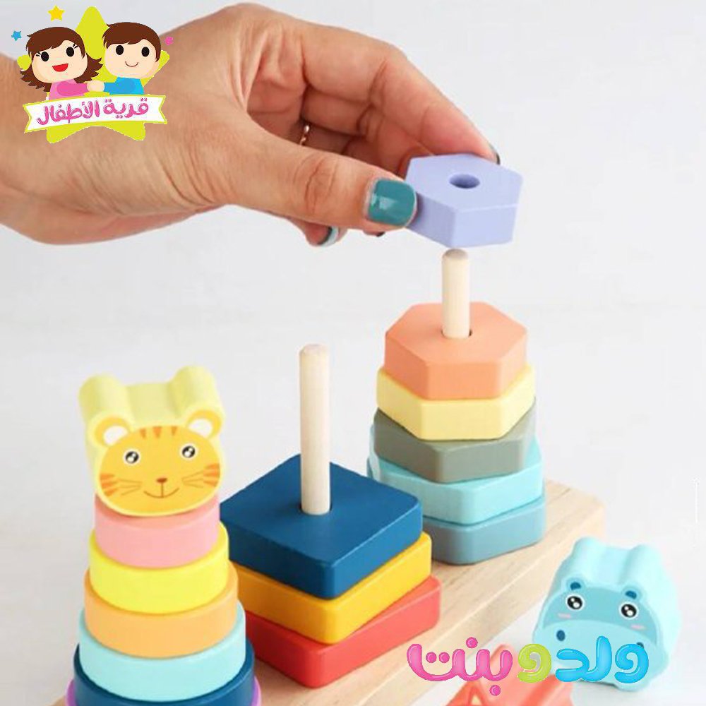 هرم اشكال خشبيه 3*1 - الصورة 4