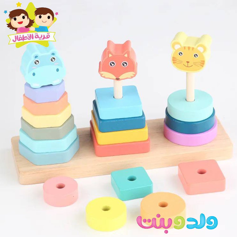 هرم اشكال خشبيه 3*1 - الصورة 6